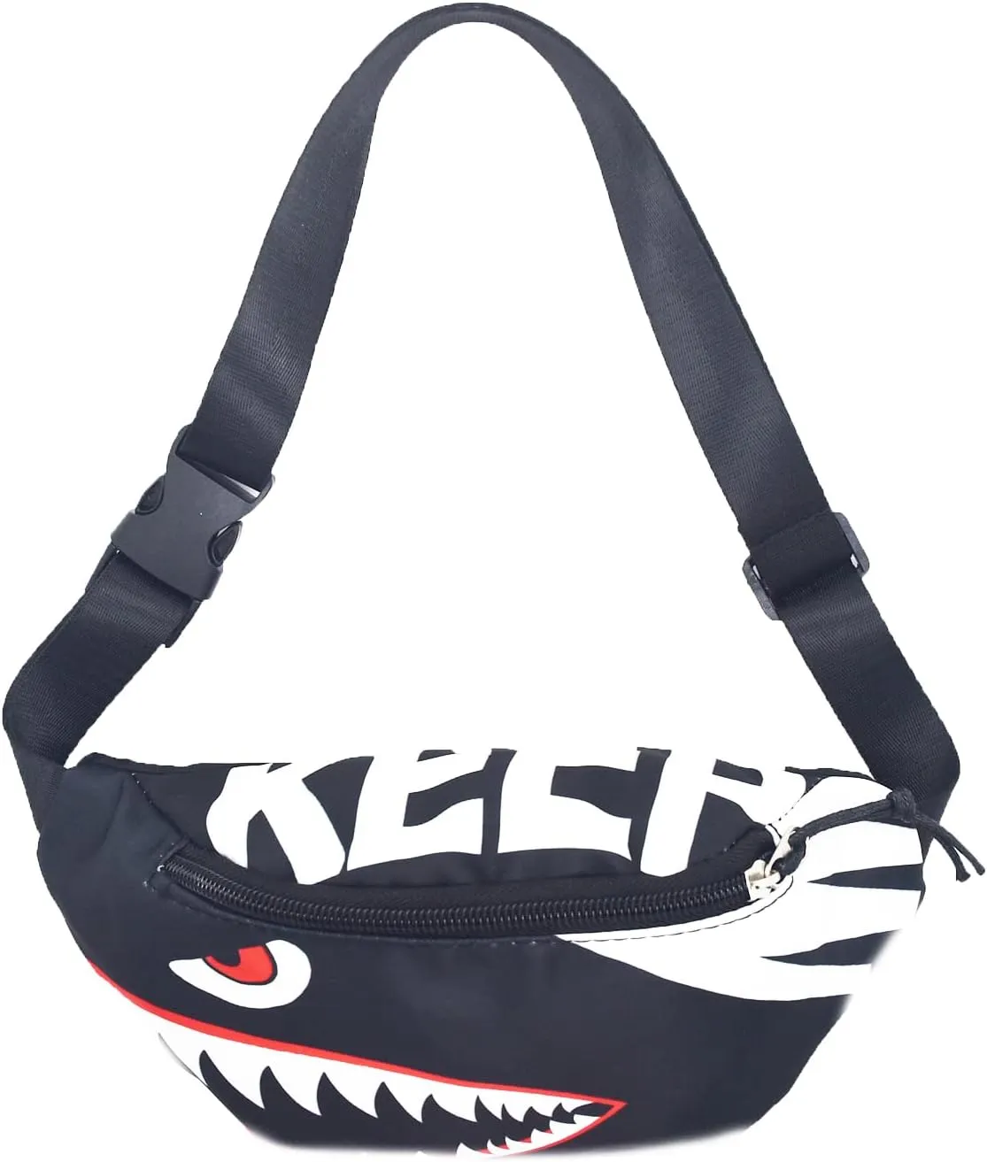 Shark Kids Waist Fanny Pack for Toddler Girls Boys Small Crossbody Purse Waist Pouch Belt Bag for Running Hiking Cycling