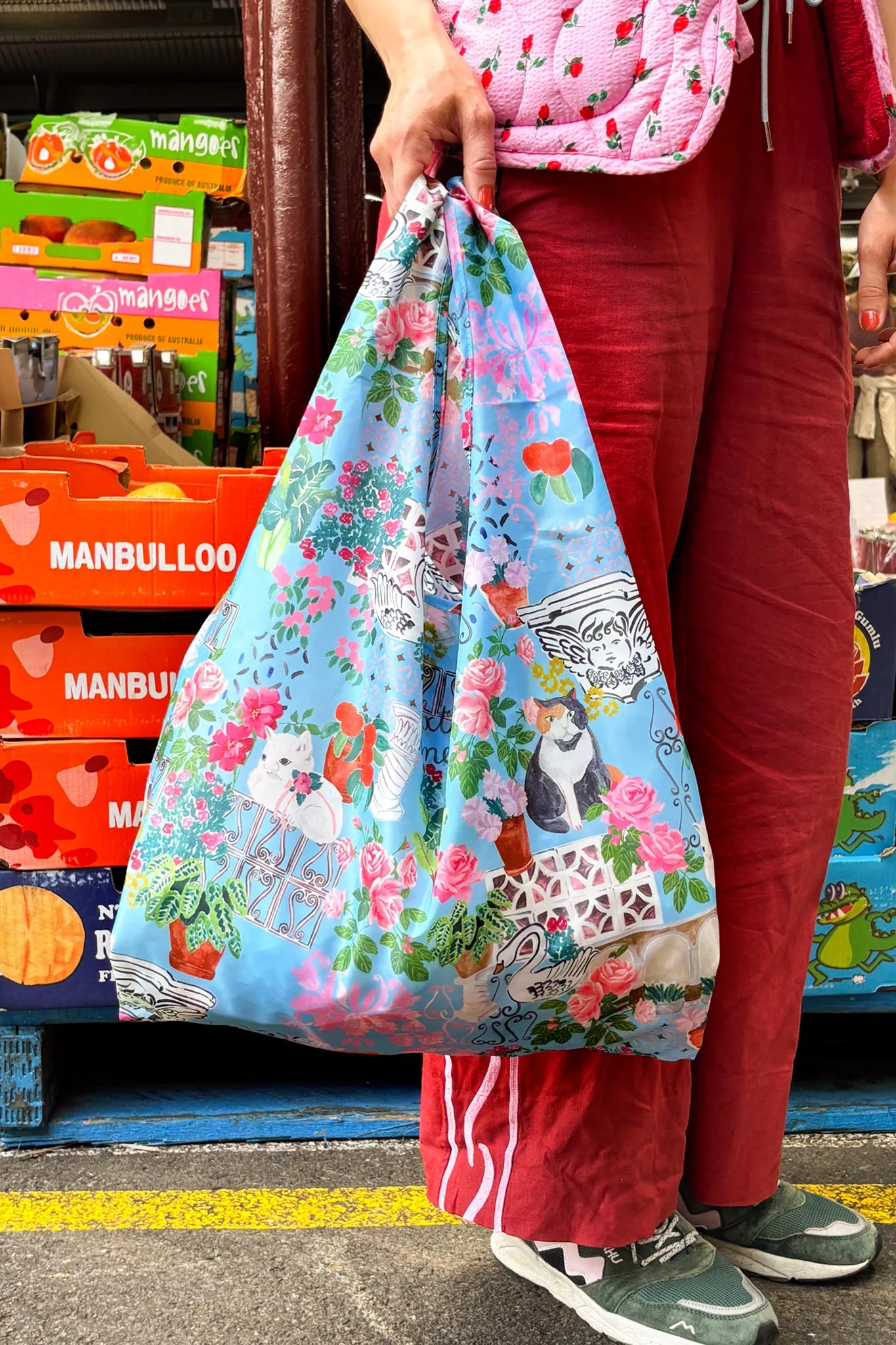 SHOPPING BAG - BLUE PALAZZO