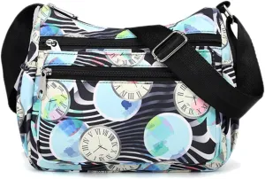 Shoulder Bag Purse Nylon Multi Pocket Waterproof Handbag Women Messenger Bags Travel Work Tote Bag