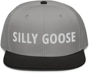 Silly Goose Hat (Embroidered Wool Blend Snapback Cap)
