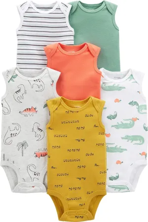 Simple Joys by Carter's baby-boys 6-pack Short-sleeve Bodysuit