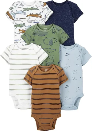 Simple Joys by Carter's Baby Boys' 6-Pack Short-Sleeve Bodysuit