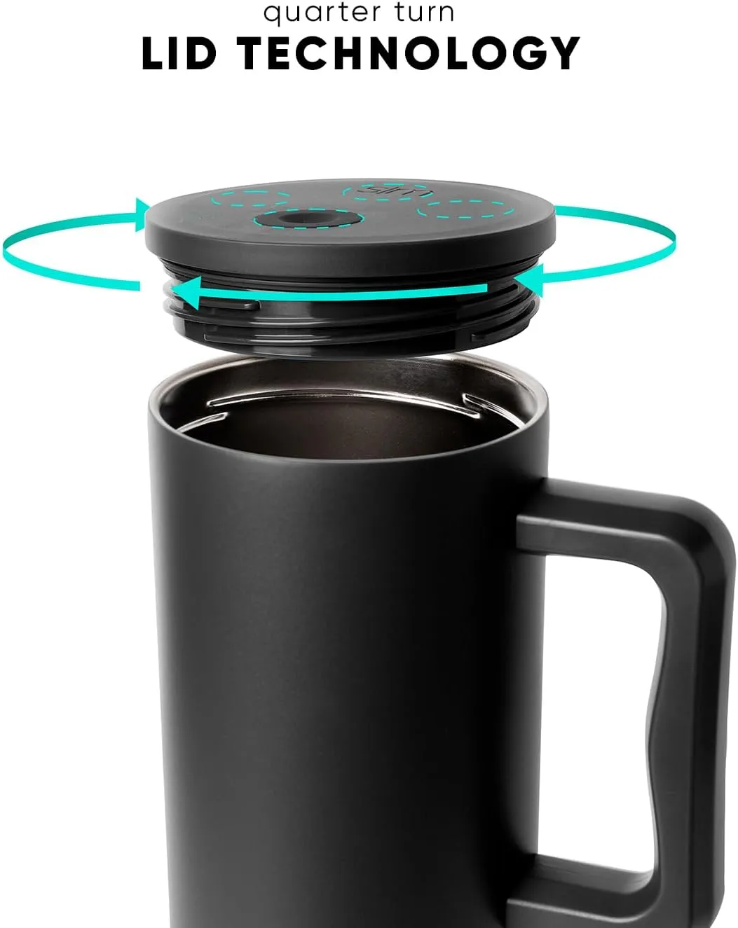 Simple Modern 40 oz Trek Tumbler with Handle and Straw Lid | Cup Holder Friendly Insulated Stainless Steel Travel Mug | Buttercup