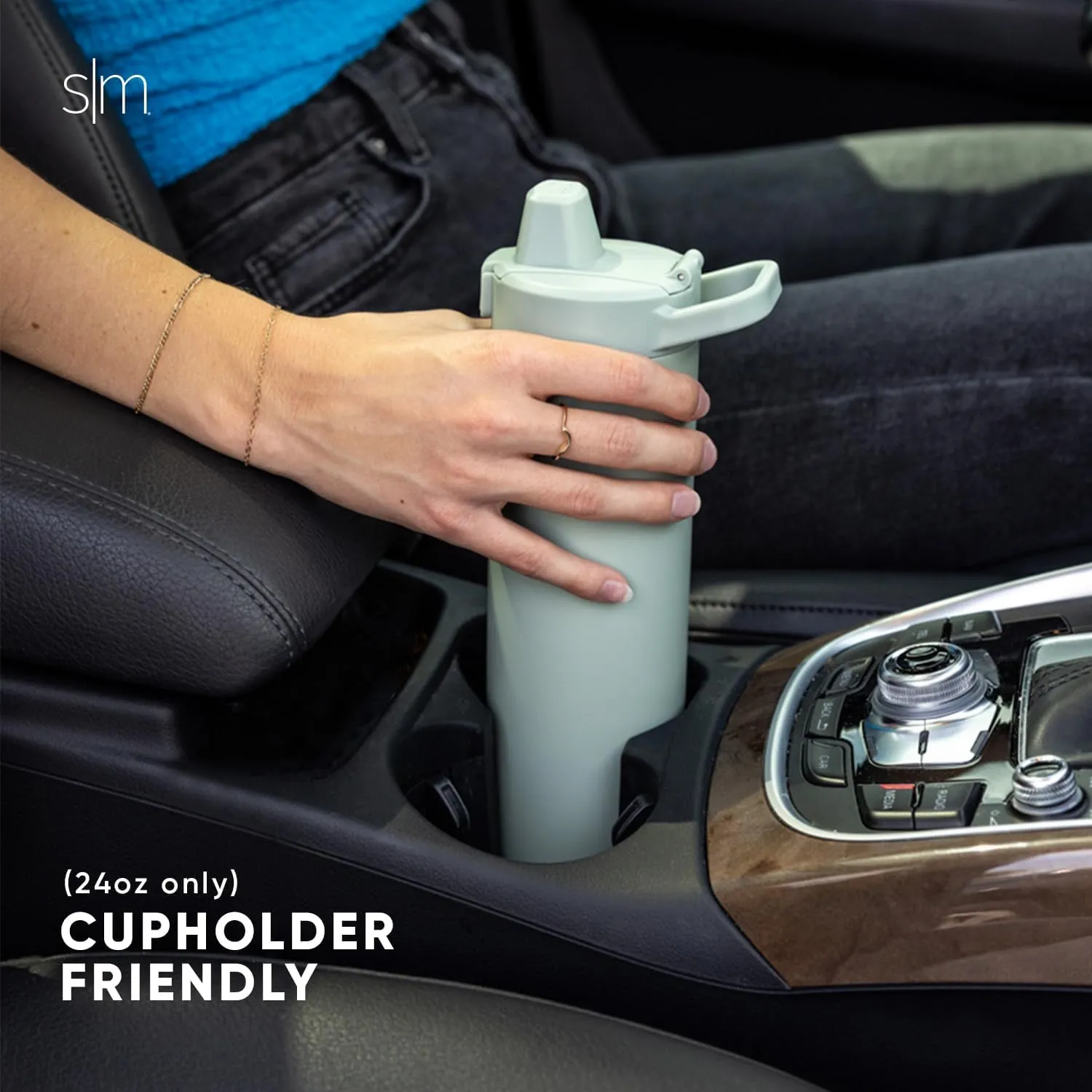 Simple Modern Filtered Water Bottle | Insulated Stainless-Steel Carbon Filter Travel Water Bottles | Reusable for Clean Drinking Water On The Go | 24oz, Black Leopard
