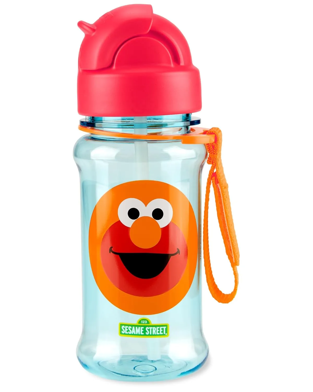 Skip Hop x Sesame Street Toddler Sippy Cup with Straw, Straw Bottle, 12 oz, Elmo
