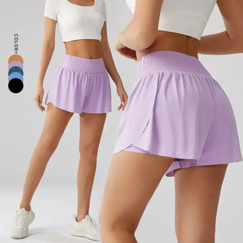 Skirted Shorts for Women Casual Loose High Waist Wide Leg Shorts Summer Fashion Skorts Built-in Shorts Active Apparel