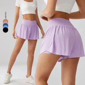 Skirted Shorts for Women Casual Loose High Waist Wide Leg Shorts Summer Fashion Skorts Built-in Shorts Active Apparel