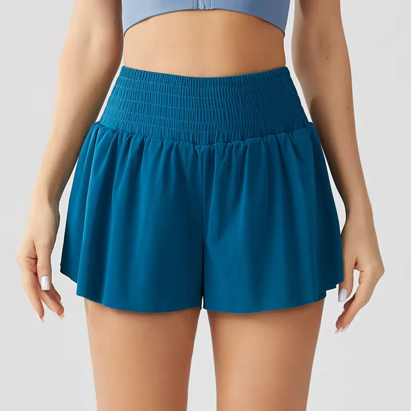 Skirted Shorts for Women Casual Loose High Waist Wide Leg Shorts Summer Fashion Skorts Built-in Shorts Active Apparel