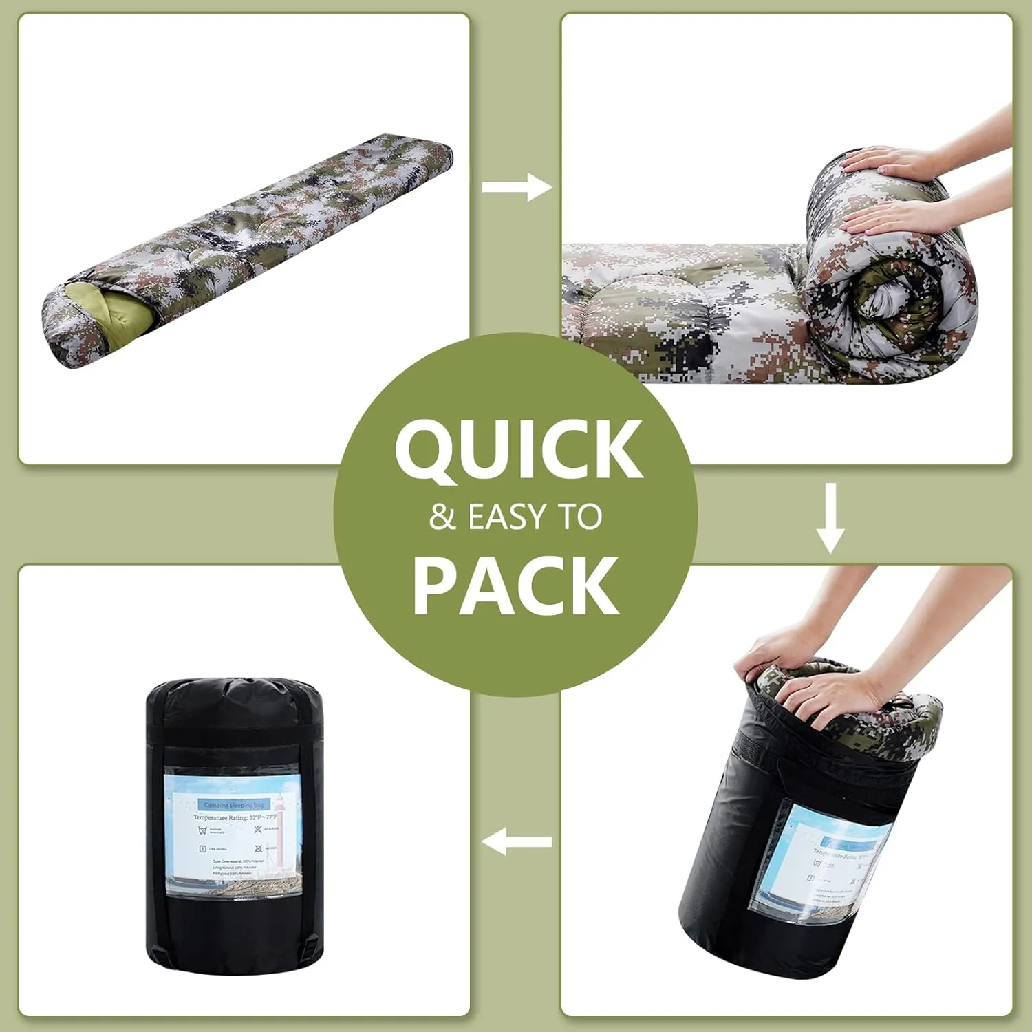 Sleeping Bags for Adults,Kids & Girls-Warm & Cold Weather Lightweight Waterproof Sleeping Bag Backpack with Compact Bag,Great for 3-4 Seasons Hiking,Camping and Outdoor Mountaineering
