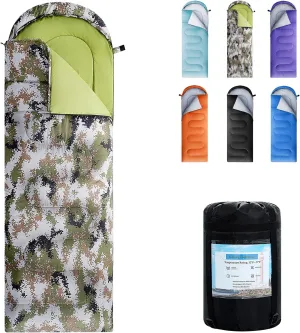 Sleeping Bags for Adults,Kids & Girls-Warm & Cold Weather Lightweight Waterproof Sleeping Bag Backpack with Compact Bag,Great for 3-4 Seasons Hiking,Camping and Outdoor Mountaineering