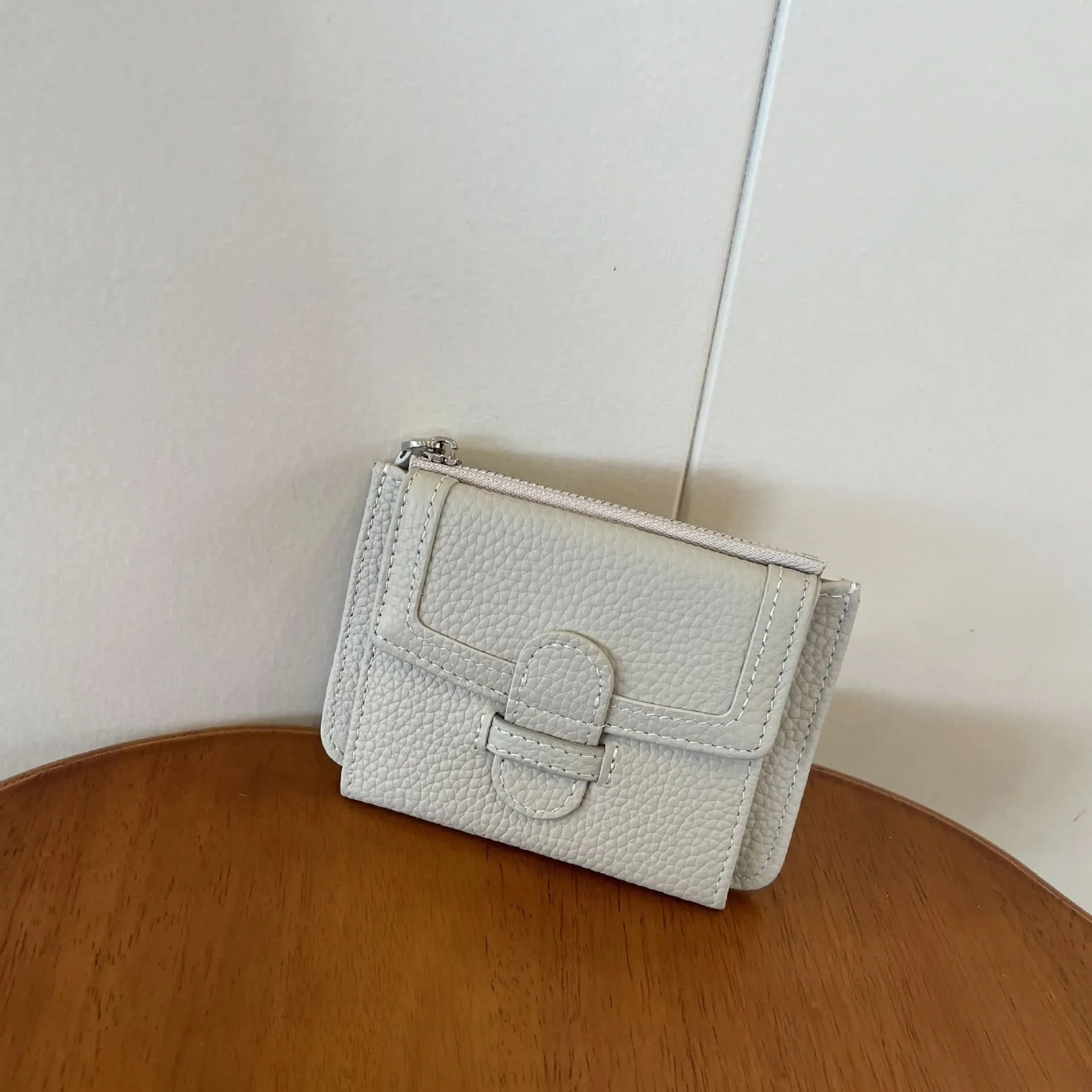 Slim Leather Card Holder & Coin Purse – Minimalist Multi-Card Wallet