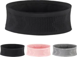 Slim Running Belt Running Waist Pack Slim Fanny Pack Travel Money Belt for Running Hidden Pockets for Travel Black Large