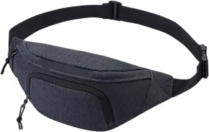 Slim Waist Bag Sports Hip Pouch Woman Fit For MAN Fashionable Travel Runner Belt Bum Bag(Grey)