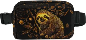 Sloth Fanny Pack for Women Belt Bag Fashion Waist Bags with Adjustable Strap Waist Pack Traveling Waist Pouch Running Hiking Workout