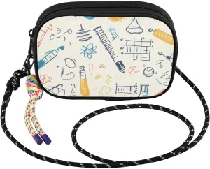 Small Crossbody Bags Seamless Science Doodles for Women Cell Phone Purses Shoulder Bag Handbag with Adjustable Strap