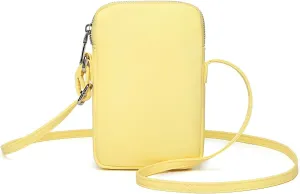 Small Crossbody Purse Zipper Cell Phone Bag Mini Shoulder Purse Wallet Smart Phone Wallet with Credit Card Solts