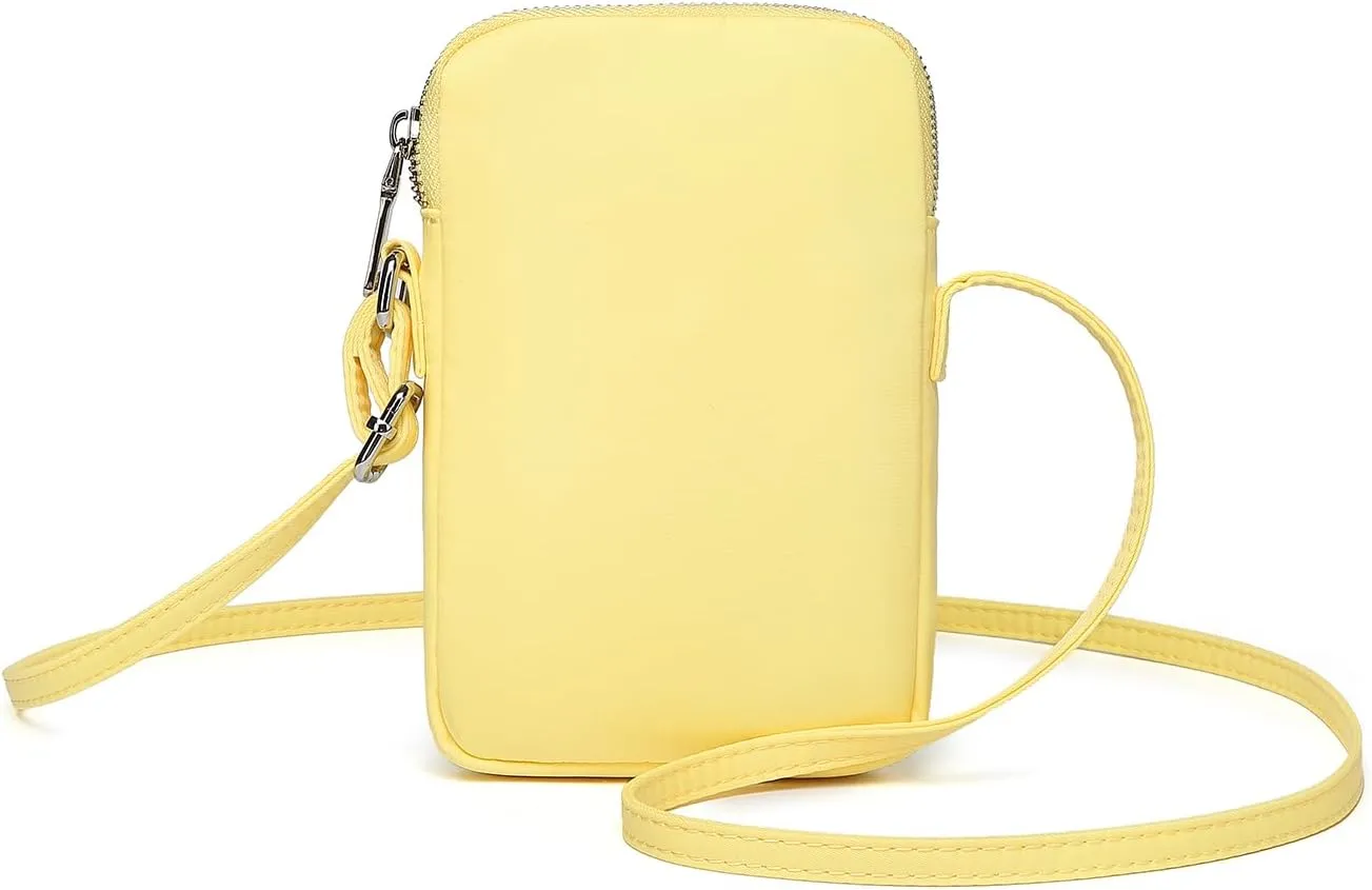 Small Crossbody Purse Zipper Cell Phone Bag Mini Shoulder Purse Wallet Smart Phone Wallet with Credit Card Solts