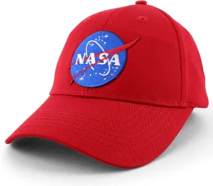 Small Insignia NASA Patch Youth Size Cotton Structured Baseball Cap