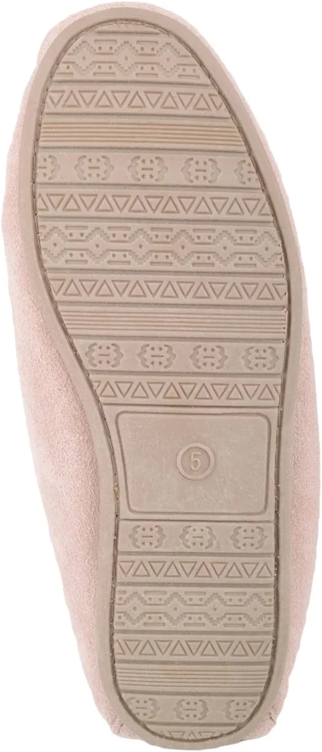 SNUGRUGS Ladies/Womens Soft Suede Moccasins/Slippers with Beautiful Cotton Lining