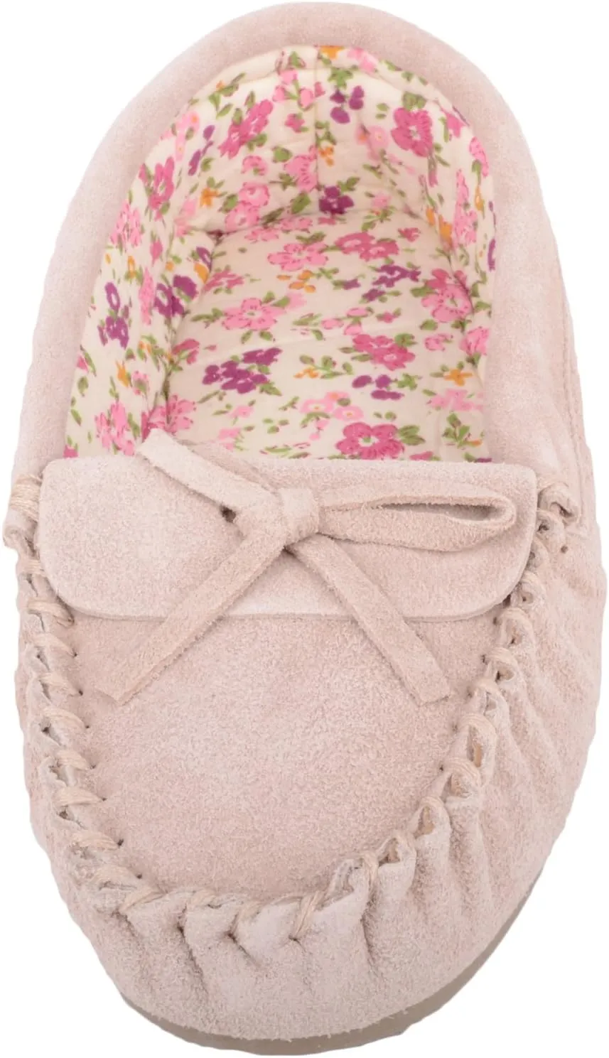 SNUGRUGS Ladies/Womens Soft Suede Moccasins/Slippers with Beautiful Cotton Lining