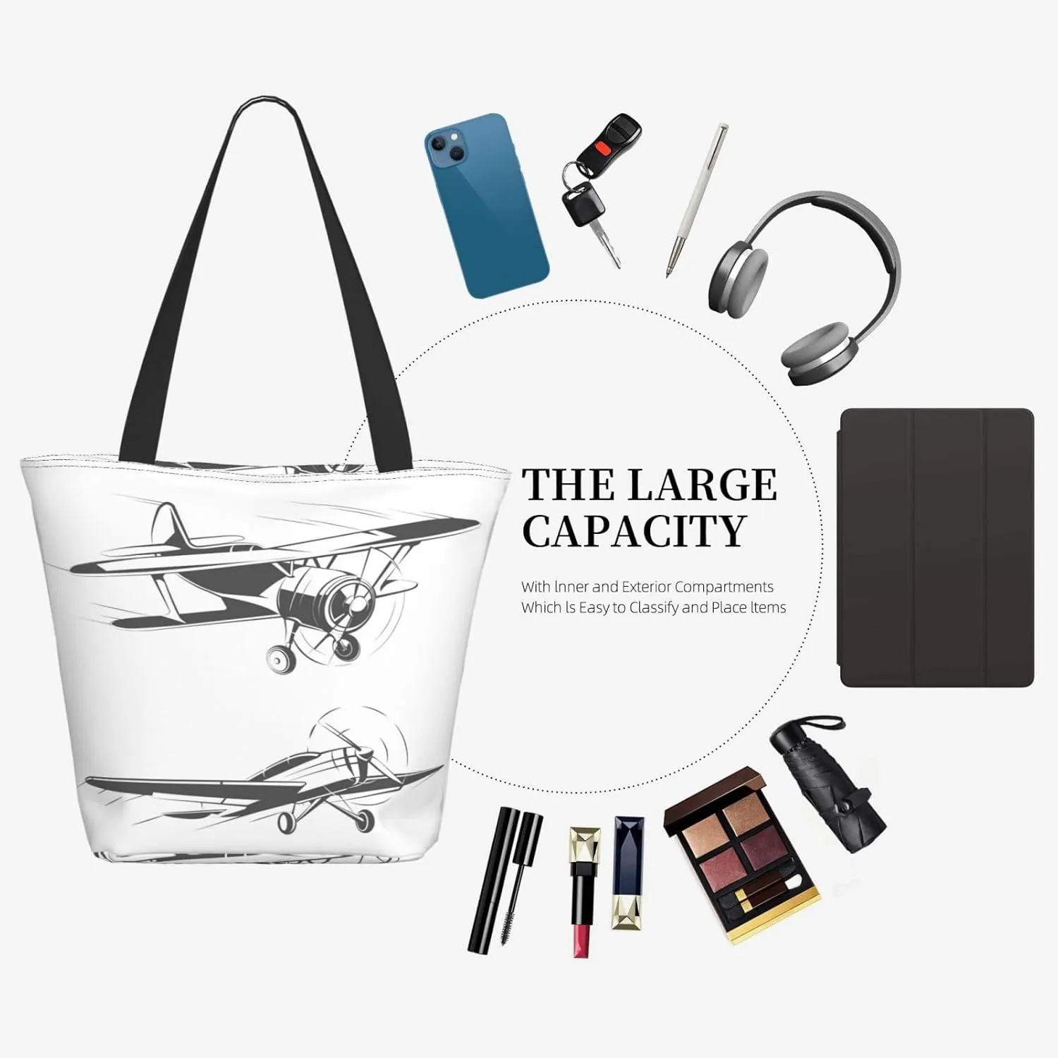 Space Meteor Star Tote Bag for Women, Travel Tote Handbags for Gym