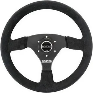 Sparco 015R323PSNR Suede Steering Wheel , Black