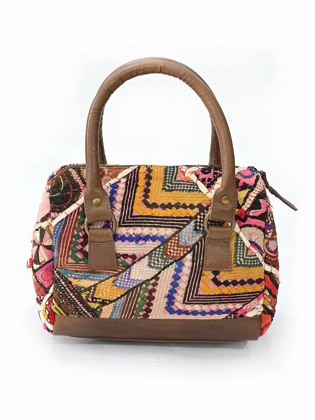 SPARKY - VINTAGE FABRIC PATCHWORK DUFFLE BAG