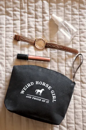 Spiced Equestrian Weird Horse Girl Makeup Bag