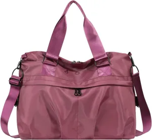 Sport Duffel Bag for Women Travel Duffel Bag Ultra-Light Weekend Shoulder Bag Overnight Bag Large Gym Tote Bag Hospital Bag Carry On Luggage Crossbody Bag for Sport Gym Travel Purple