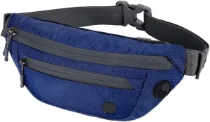Sport Small Sporty Unisex Waist Bag Stylish Lightweight Hipbag Outdoor Travel Hiking Travel Men Women(Dark blue)