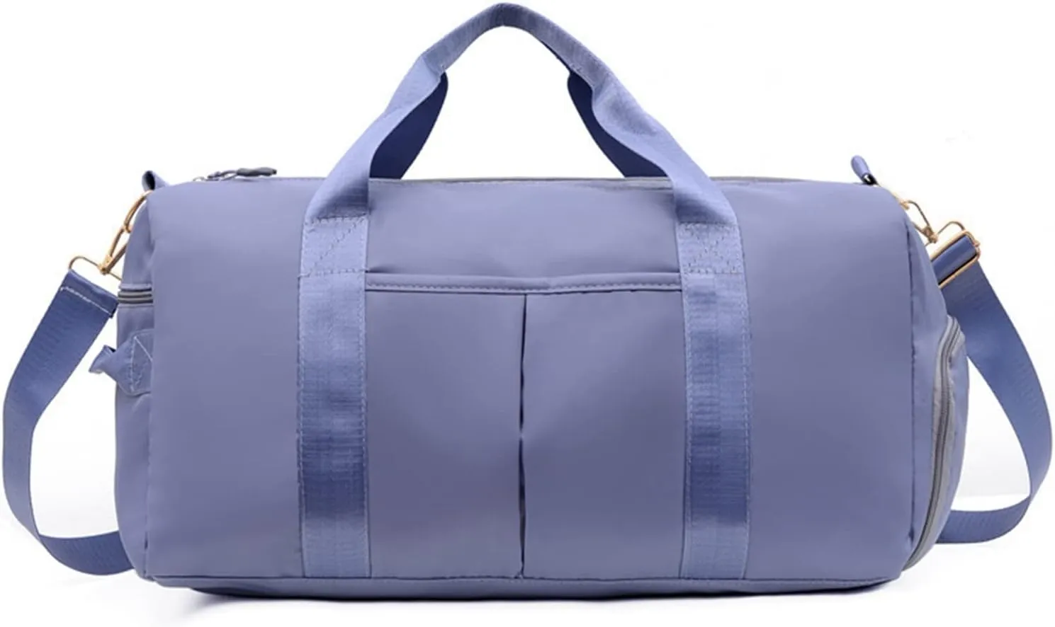 Sports Duffel Bags Sports Gym Bags Outdoor Waterproof Nylon Men Women Training Fitness Travel Handbag Yoga Mat Sport Bag with Shoes Compartment(Blue)