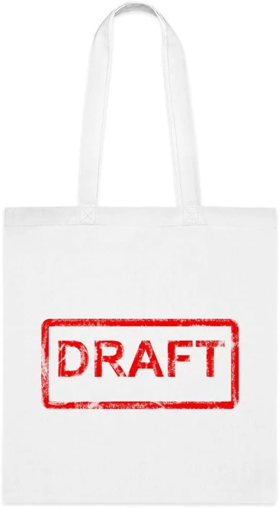 SpreadPassion Draft Tote Bag, Draft Gift, Draft Shoulder Bag, Draft Reusable Bags, Birthday Christmas Basket Gag Gift Idea, Gift For Her, Gift For Him, Women Tote Bag