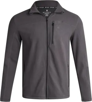 Spyder Mens Jacket - Polar Fleece Insulated Suede Light Jackets for Men - Lightweight Athletic Zip Up Jacket (Sizes: S-XL)