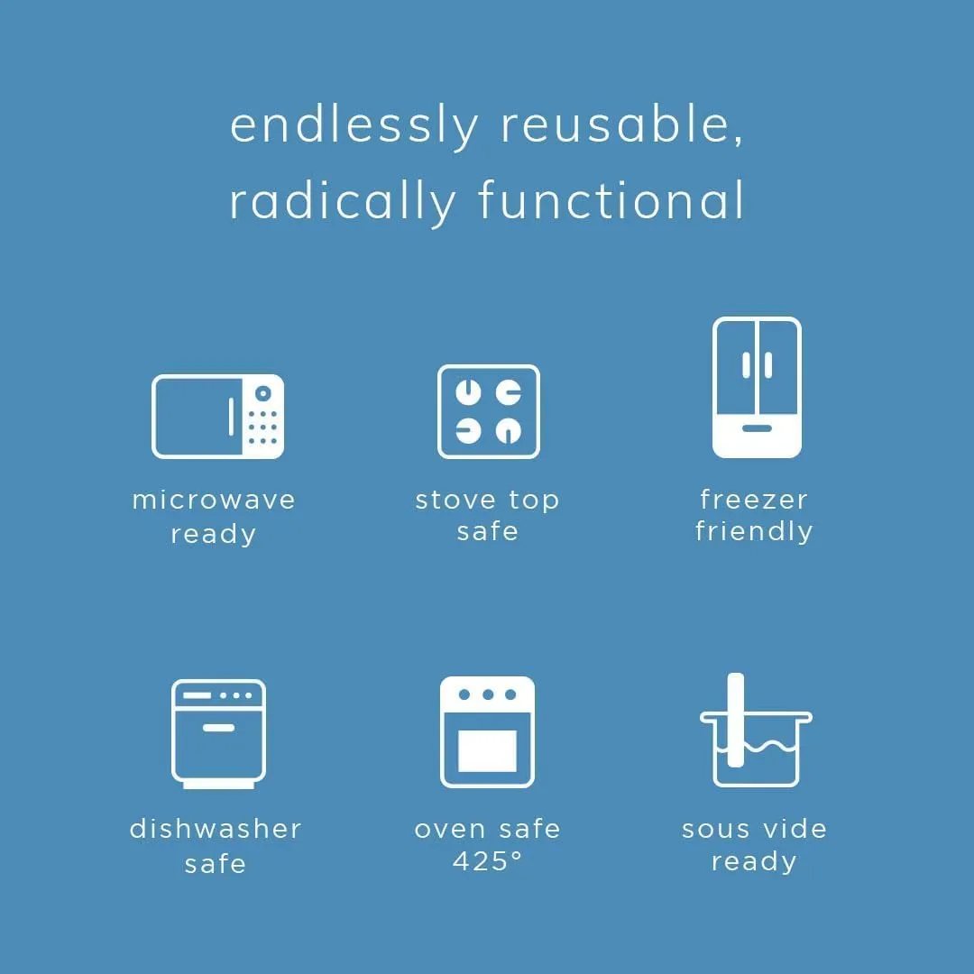 Stasher Premium Silicone Reusable Food Storage Stand-Up Mid Bag, Aqua, Microwave, Sous Vide, Dishwasher, Oven and Freezer Safe, BPA Free, Leak-free, Eco-friendly, 56 Oz