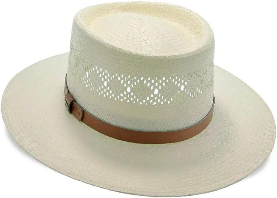 STETSON Natural Brentwood Vented Straw Outdoor Hat OSBTWD-0230