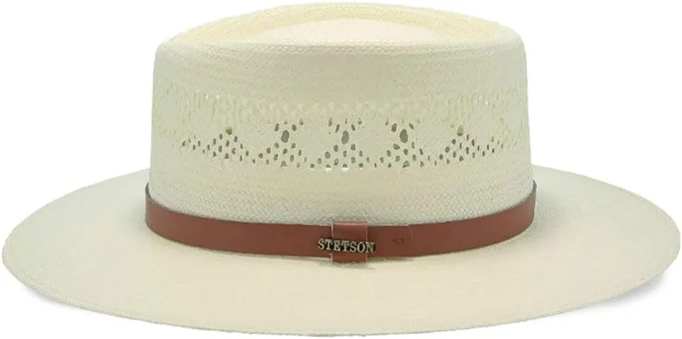 STETSON Natural Brentwood Vented Straw Outdoor Hat OSBTWD-0230