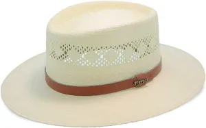 STETSON Natural Brentwood Vented Straw Outdoor Hat OSBTWD-0230