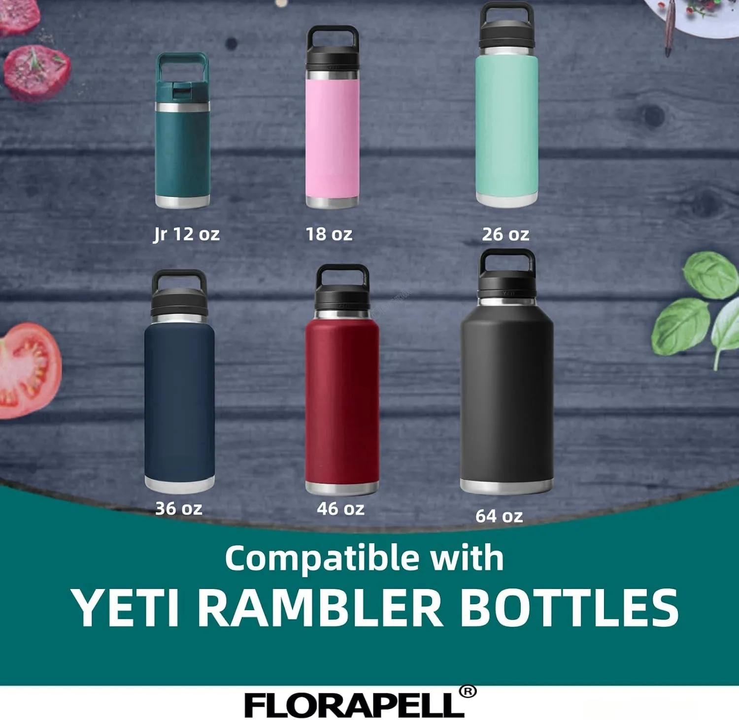 Straw lid for Yeti Rambler 18 26 36 64 oz, Lid with Straws and Flexible Handle, Replacement Cap for Yeti 18oz 26oz 36oz 64oz Rambler Water Bottle Straw Cap