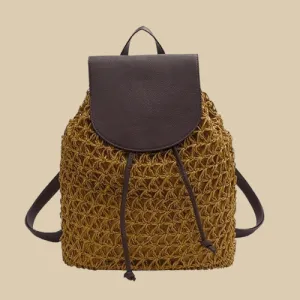 Straw Woven Backpack | Emilia