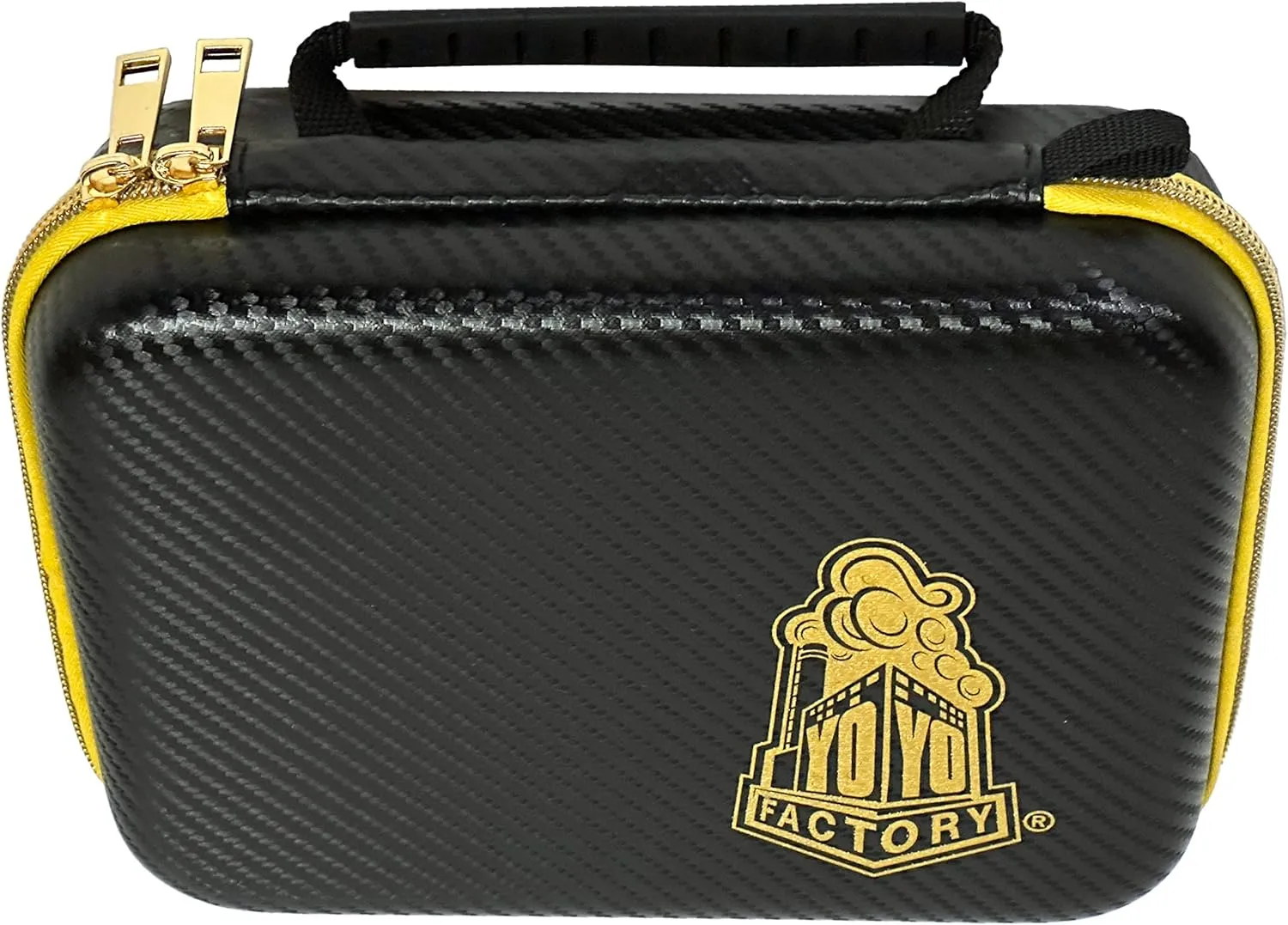 Structured YoYo Case (Carbon Fiber Look Golden Zipper)