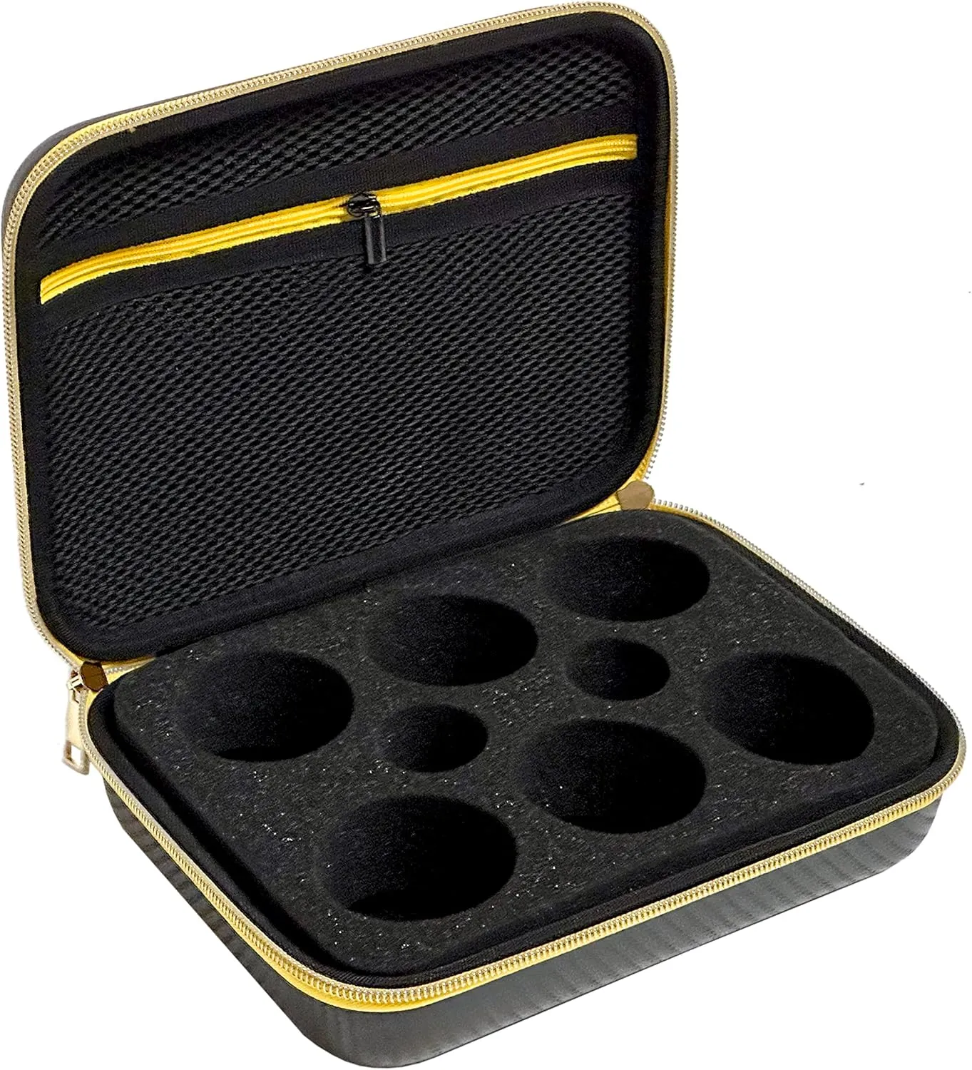 Structured YoYo Case (Carbon Fiber Look Golden Zipper)