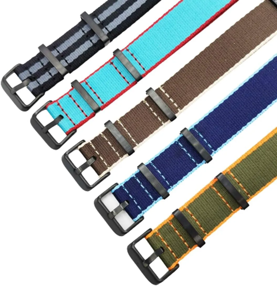 Stylish and elegant Watch Straps for Men Women, Nylon Bands Soft Watch Strap Waterproof Sport One-Piece Watchband