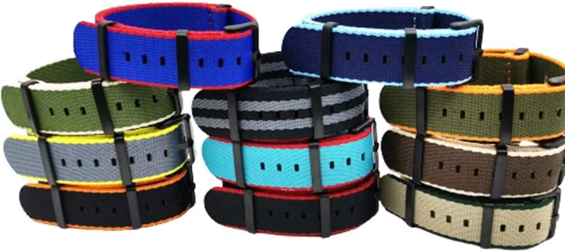 Stylish and elegant Watch Straps for Men Women, Nylon Bands Soft Watch Strap Waterproof Sport One-Piece Watchband