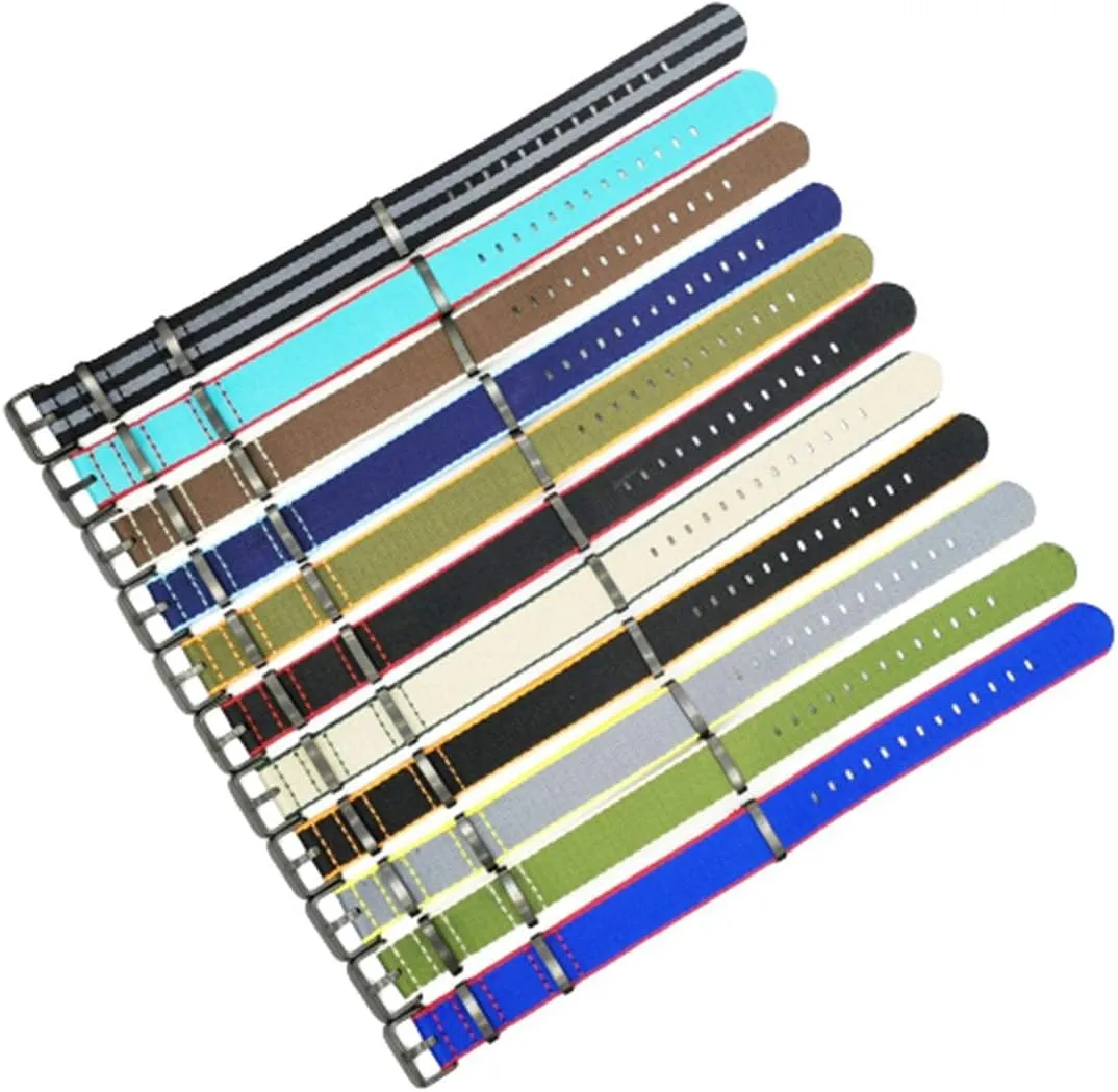 Stylish and elegant Watch Straps for Men Women, Nylon Bands Soft Watch Strap Waterproof Sport One-Piece Watchband