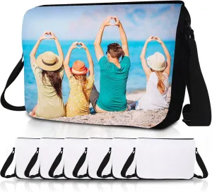 Sublimation Blanks Crossbody Bag,Sublimation Messenger Bag Removable Transfer Design With Adjustable Shoulder Strap