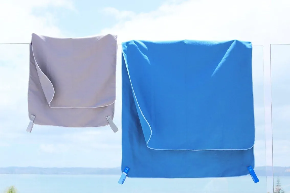 Super Towel for Sports, Travel & Beach - Lightweight, Compact, Absorbent, Quick-Dry, Soft Microfiber Suede - For the pool, bath, gym, yoga, hiking, camping & outdoors (Navy, XL (60x32"))