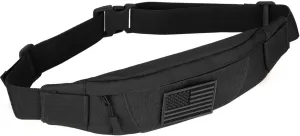 Tactical Fanny Pack for Men Running Belt Small Military Waist Bag for Travel Hiking Climbing Fishing, Balck