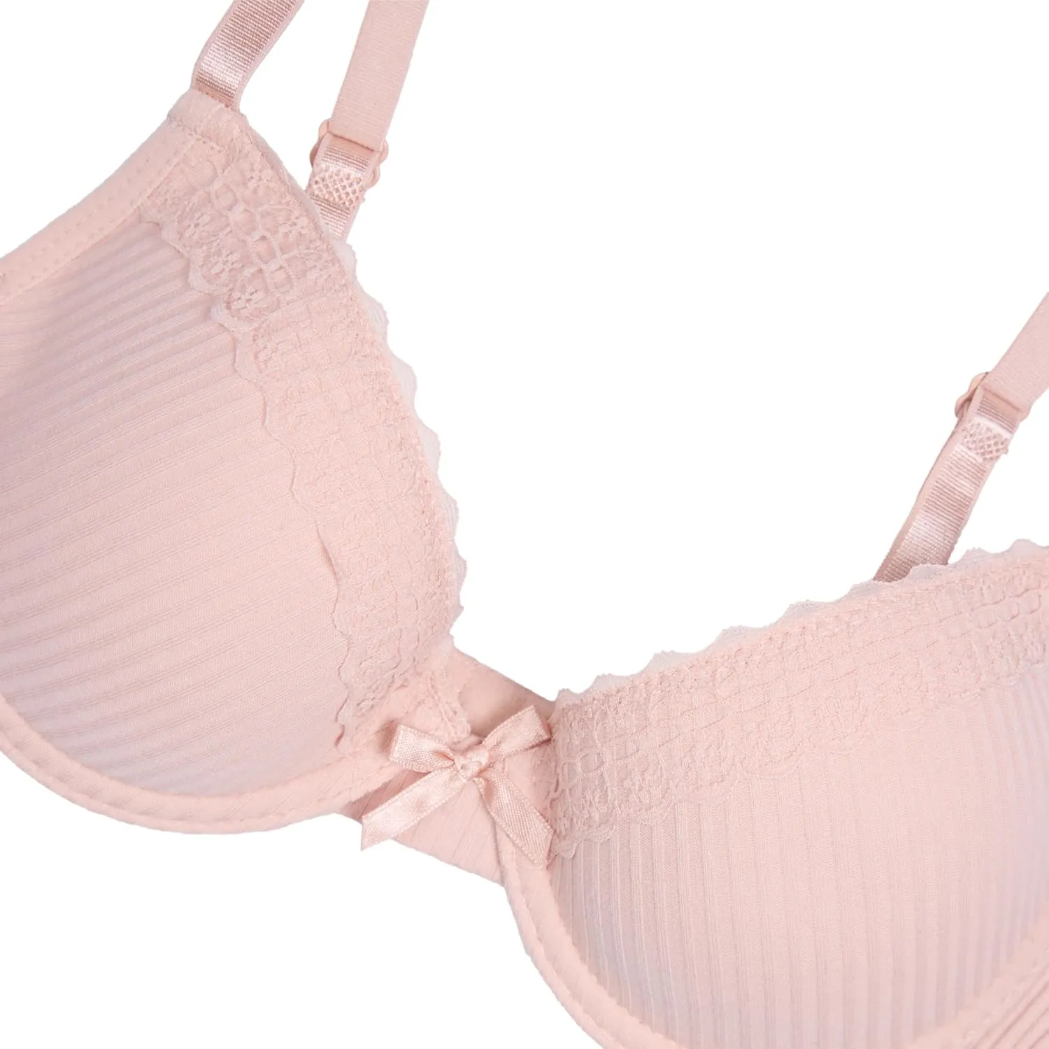 TAHARI Girls' 2-Pack Structured Wire Bras