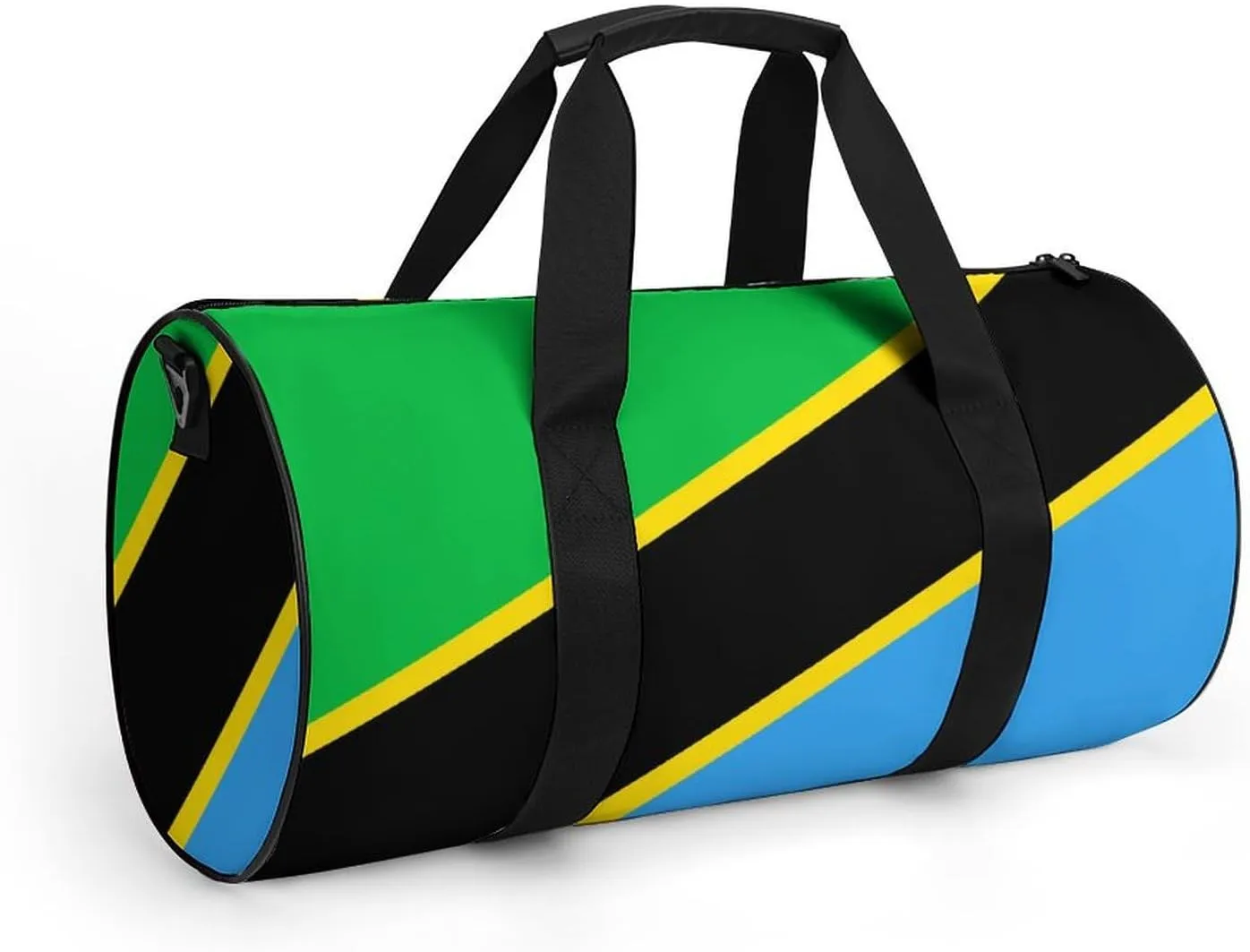 Tanzania Flag Waterproof Gym Bag with Shoe Compartment Sports Duffel Travel Weekender