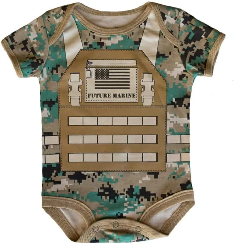 TC U.S.M.C. Future Marine Flak Jacket Baby Bodysuit (0-3 Months)